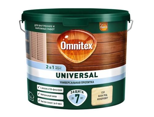 Пропитка OMNITEX UNIVERSAL универсальная 2 в 1 CLR 2,5 л