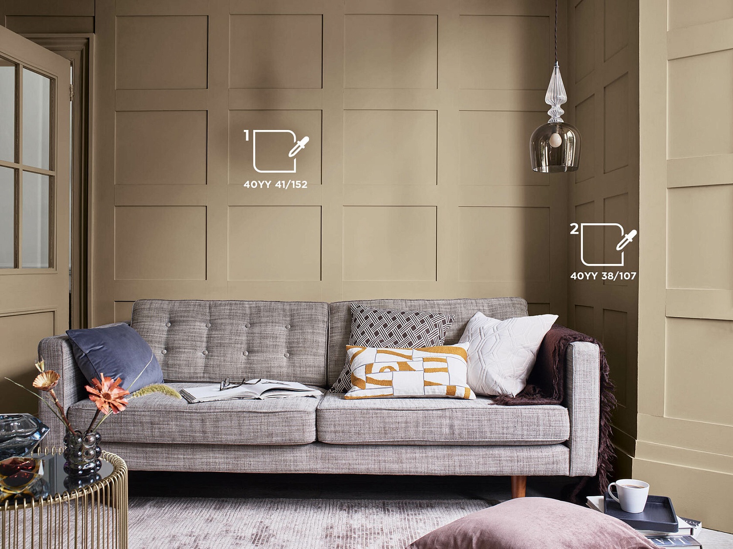 Цветовая палитра DULUX для гостинной