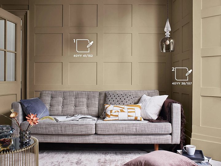 Цветовая палитра DULUX для гостинной — фото 27