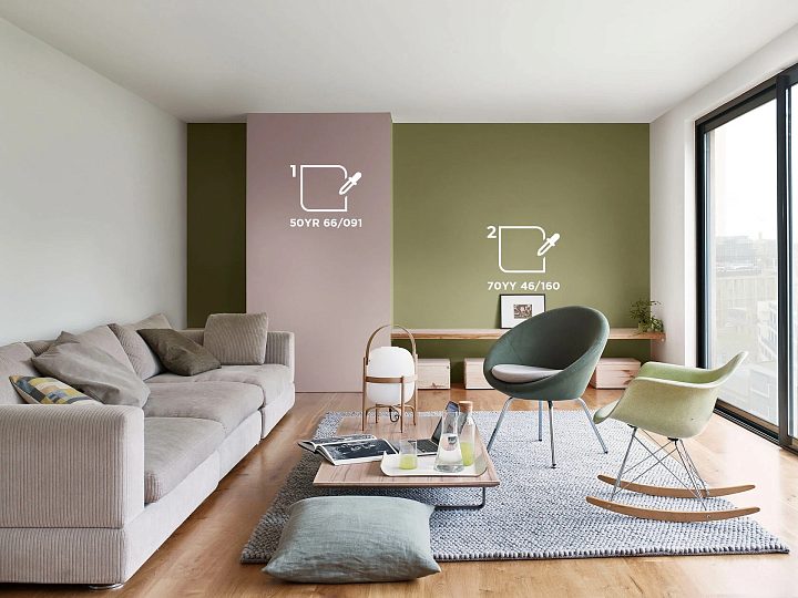 Цветовая палитра DULUX для гостинной — фото 35