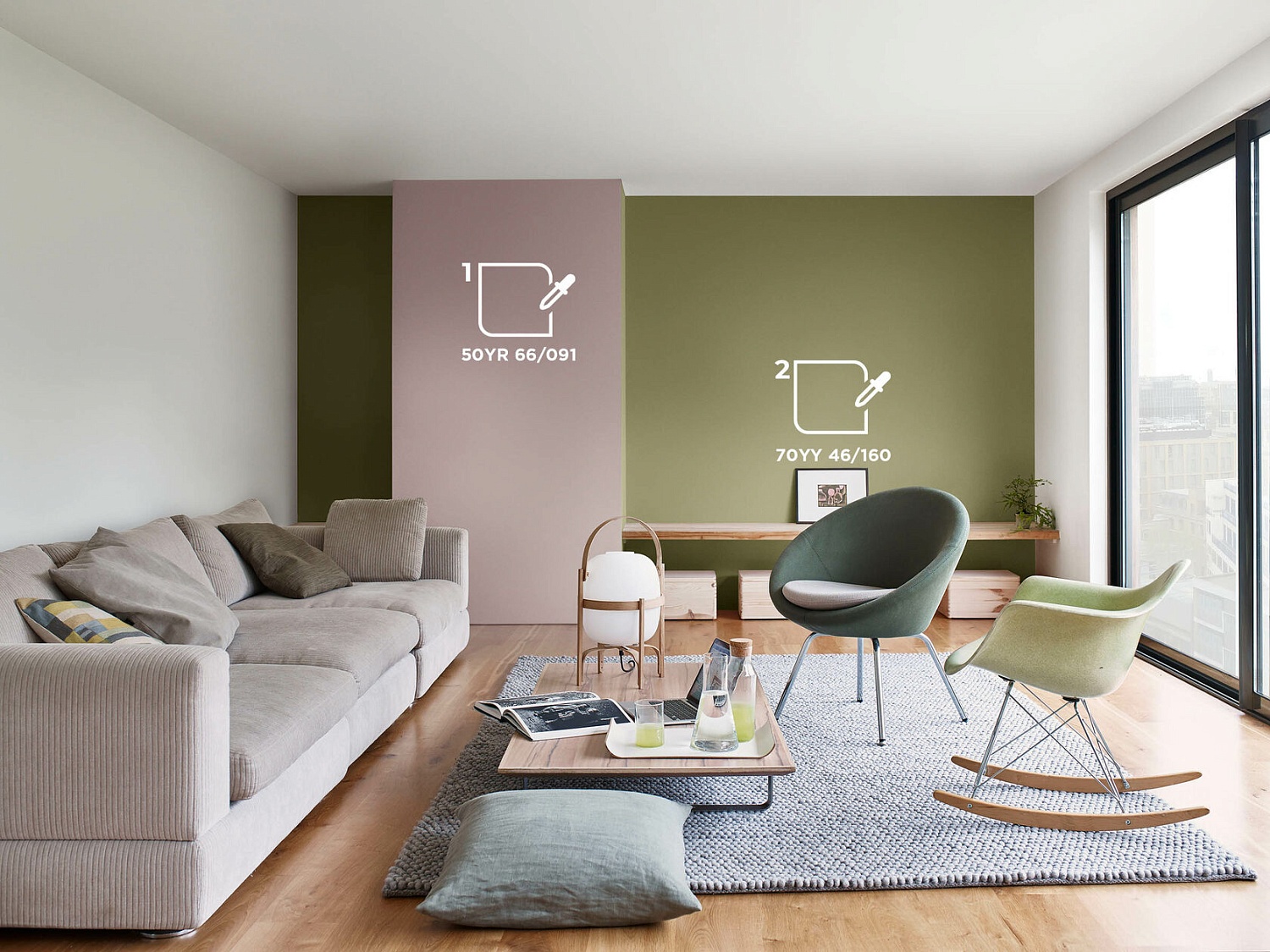 Цветовая палитра DULUX для гостинной