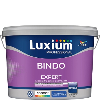 LUXIUM Краска в/д Professional BINDO EXPERT г/матовая BC 9 л