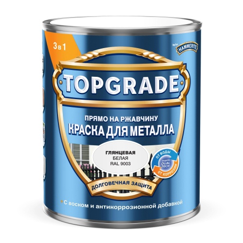 Краска Topgrade Гладкая RAL9003 Белая 0,75л