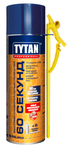 Пено-клей TYTAN 60 СЕКУНД Straw быстрый