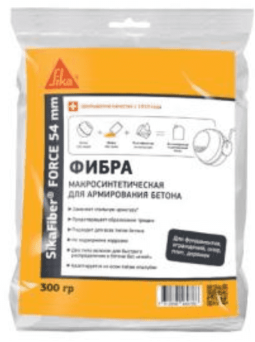 Добавка SIKA Fiber Force армирующая для бетона 54 мм Добавка SIKA Fiber Force армирующая для бетона 54 мм