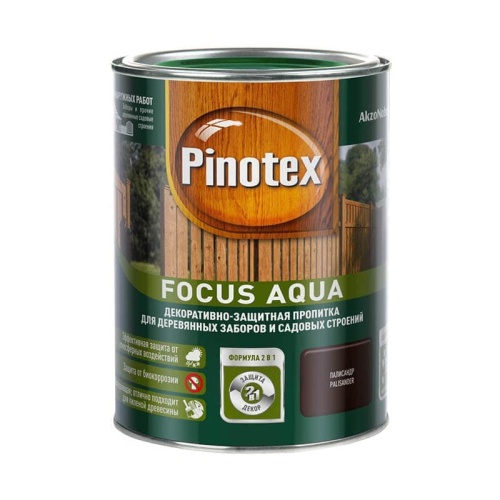 Распродаж Пропитка PINOTEX Focus Aqua для деревянных заборов и садовых строений