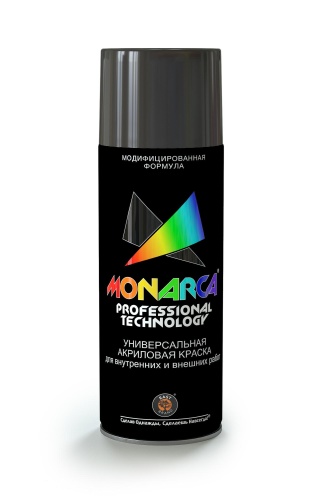 Краска MONARCA аэрозольная акриловая универсальная RAL 7024 Серый графит 270 г
