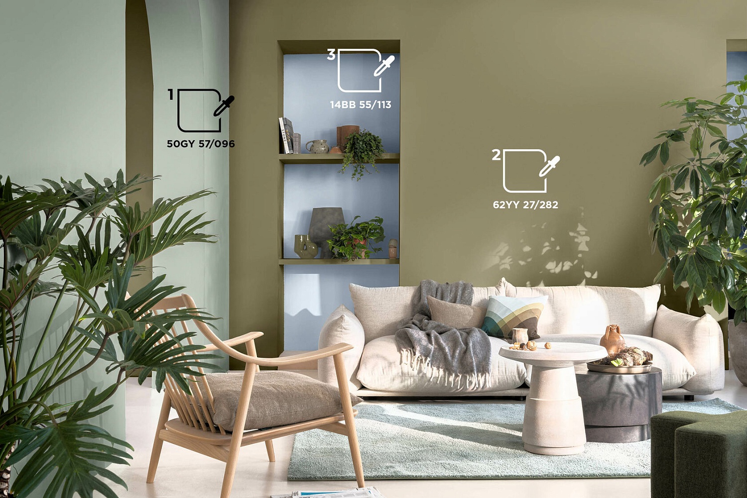 Цветовая палитра DULUX для гостинной