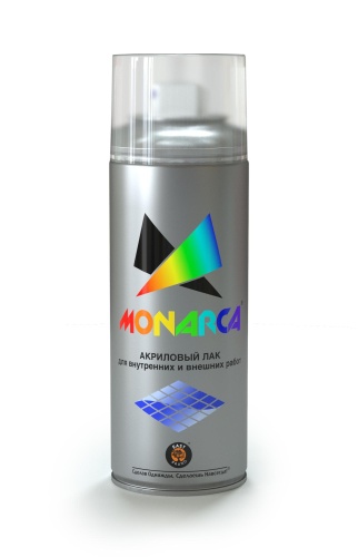Лак MONARCA аэрозольный глянцевый 520 мл, 270 г Лак MONARCA аэрозольный глянцевый 520 мл, 270 г