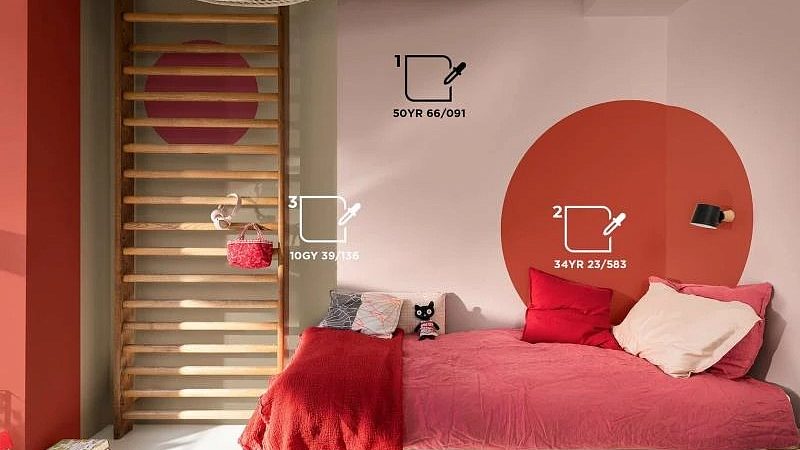 Цветовая палитра DULUX (красный)