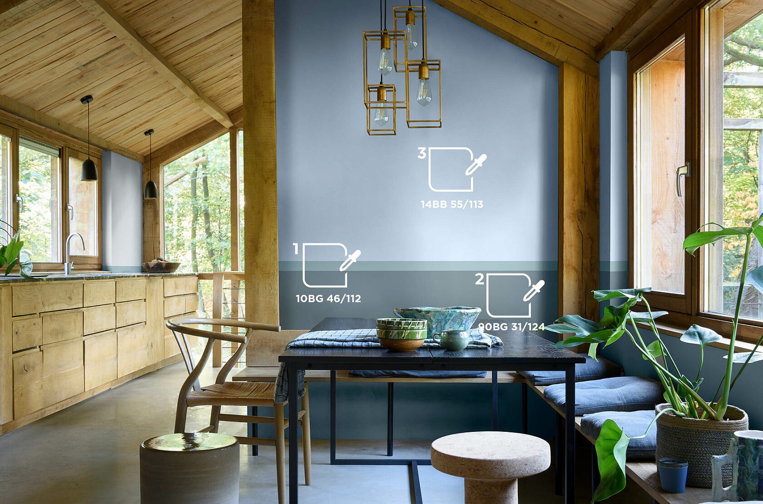 Цветовая палитра DULUX для гостинной