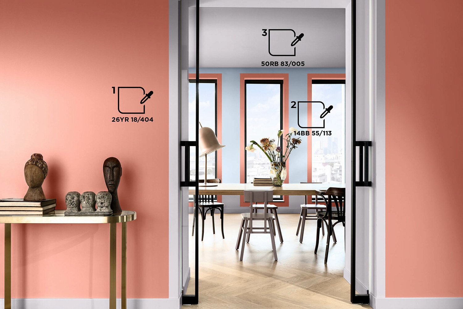 Цветовая палитра DULUX (красный)