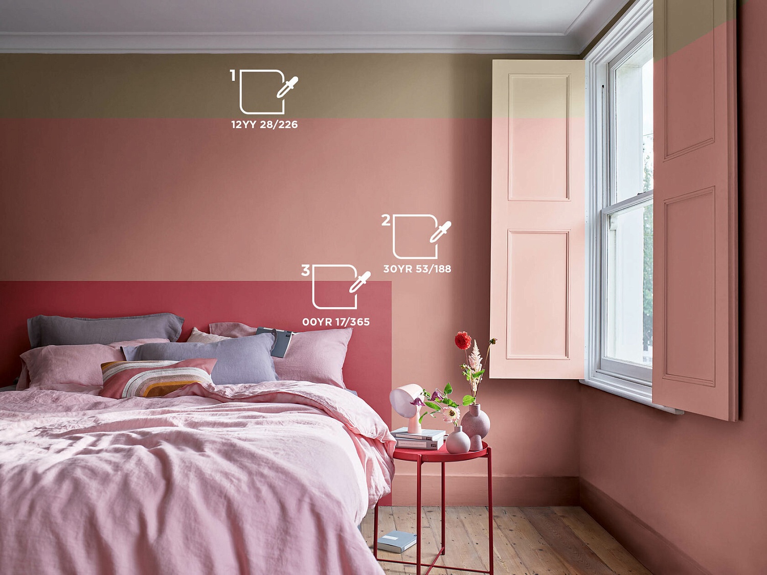 Цветовая палитра DULUX (красный)