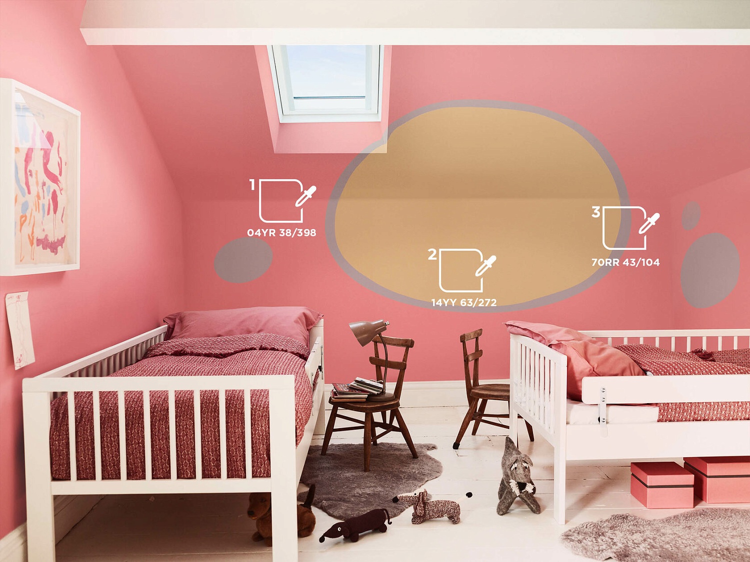 Цветовая палитра DULUX (красный)