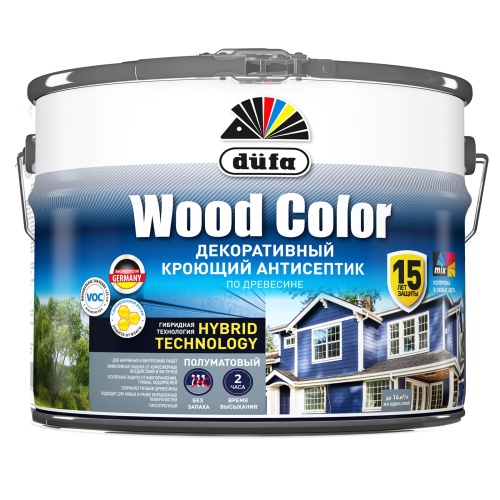 Кроющий антисептик DUFA WOOD COLOR база 3 8,1л