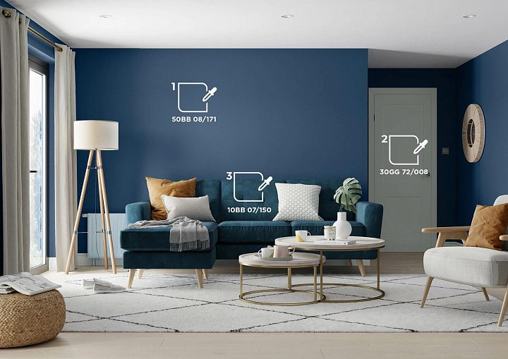 Цветовая палитра DULUX для гостинной — фото 26
