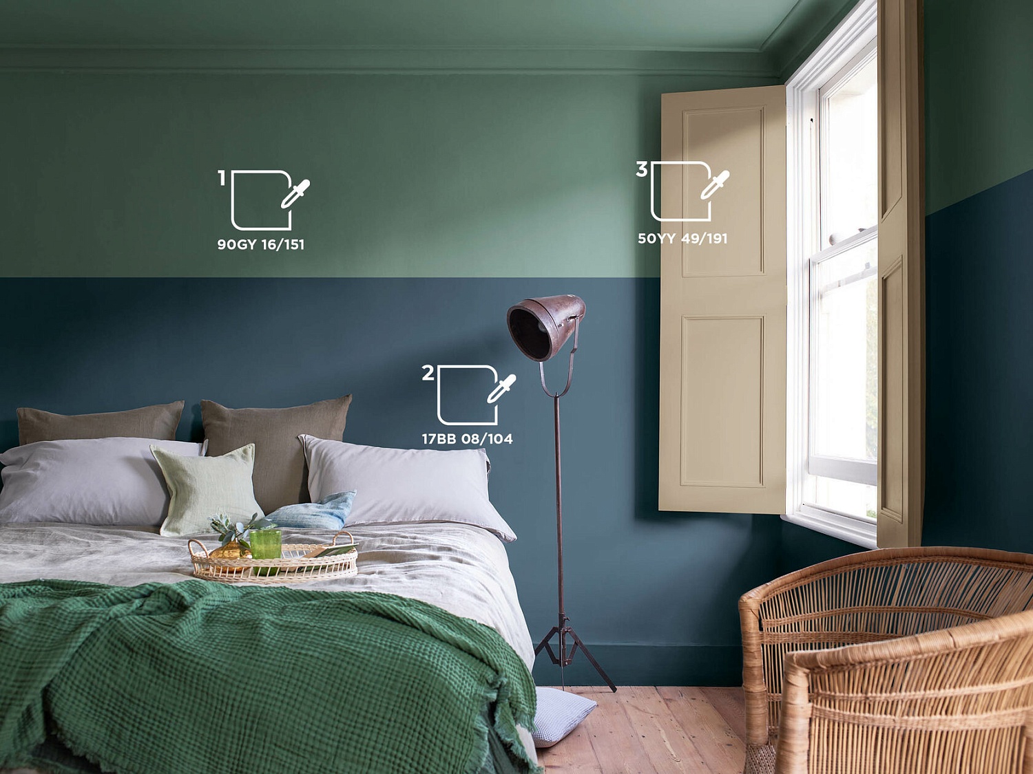 Цветовая палитра DULUX для спальни